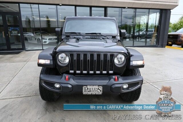 2019 Jeep Wrangler Unlimited Rubicon / 4X4 / eTorque / Hard Top / Cold Weather & Active Safety Group / Auto Start / Heated Leather Seats / Heated Steering Wheel / Blind Spot Alert / Apple CarPlay & Android Auto / Back Up Camera / Tow Pkg Anchorage AK