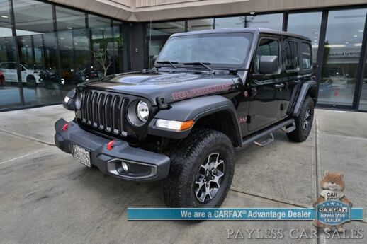2019 Jeep Wrangler Unlimited Rubicon / 4X4 / eTorque / Hard Top / Cold Weather & Active Safety Group / Auto Start / Heated Leather Seats / Heated Steering Wheel / Blind Spot Alert / Apple CarPlay & Android Auto / Back Up Camera / Tow Pkg Anchorage AK