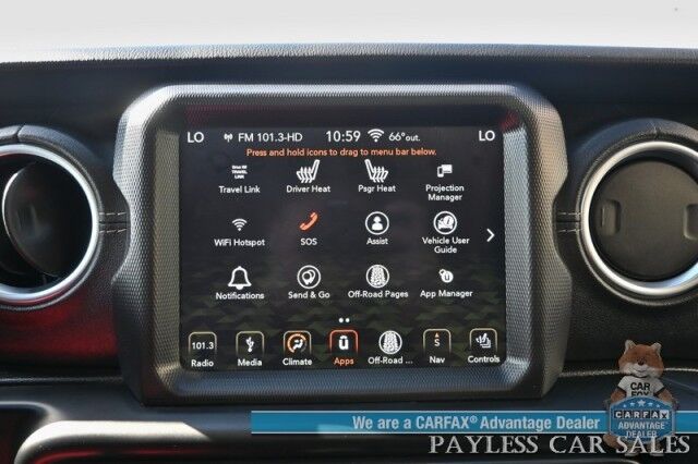 2019 Jeep Wrangler Unlimited Sahara / 4X4 / Cold Weather Pkg / Auto Start / Heated Leather Seats / Heated Steering / NAV / Alpine Speakers / Apple CarPlay & Android Auto / 3 Piece Hard Top / Fox Lift Kit & Fuel Wheels / Tow Pkg / Only 45k Miles Anchorage AK