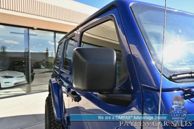2019 Jeep Wrangler Unlimited Sahara / 4X4 / Cold Weather Pkg / Auto Start / Heated Leather Seats / Heated Steering / NAV / Alpine Speakers / Apple CarPlay & Android Auto / 3 Piece Hard Top / Fox Lift Kit & Fuel Wheels / Tow Pkg / Only 45k Miles Anchorage AK