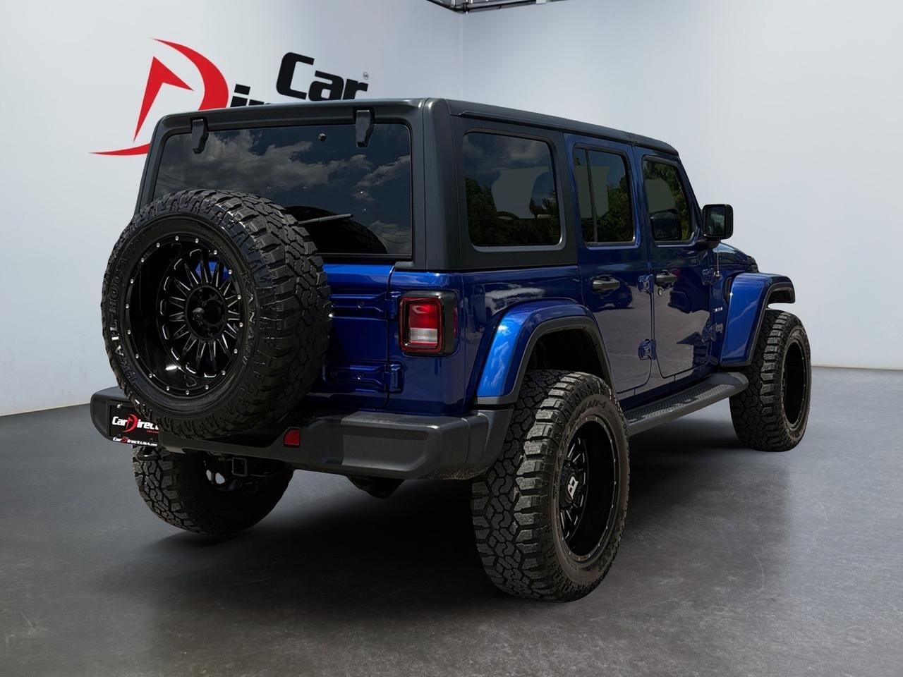 2019 Jeep Wrangler Unlimited Sahara, LIFTED, RUNNING BOARDS, FENDER FLARES, TOW PACKAGE, BACKUP CAMERA, PARKING SENSORS, CUSTOM BALLISTIC OFF ROAD WHEELS, APPLE CARPLAY/ANDROID AUTO, RC WINCH, ONLY 62 MILES, CLEAN CARFAX, THIS JEEP IS READY TO WRANGLE THE RIDE! Virginia Beach VA