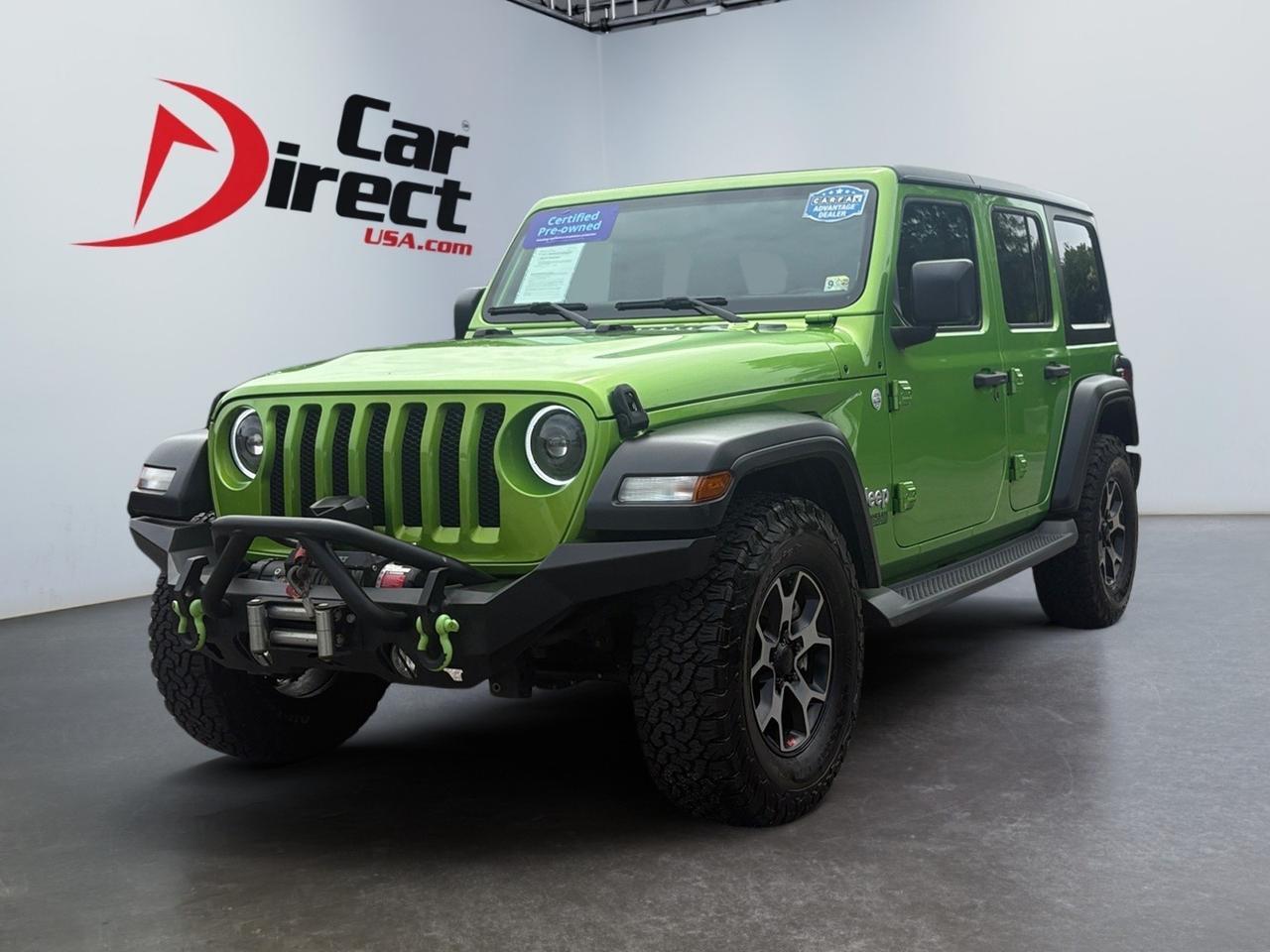 2019 Jeep Wrangler Unlimited Sport Altitude, RUNNING BOARDS, BACKUP CAMERA WITH PARKING SENSORS, REMOTE KEYLESS ENTRY, BLUETOOTH, TOW PACKAGE, GO GREEN THIS SUMMER IN A JEEP! Virginia Beach VA