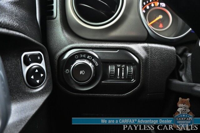 2019 Jeep Wrangler Unlimited Sport / Hardtop / 4X4 / Preferred Pkg & Active Safety Group / Power Mirrors, Windows & Locks / Blind Spot Alert / Bluetooth / Backup Camera / Cruise Control / Keyless Entry & Start / Block Heater / Tow Pkg / 1-Owner Anchorage AK