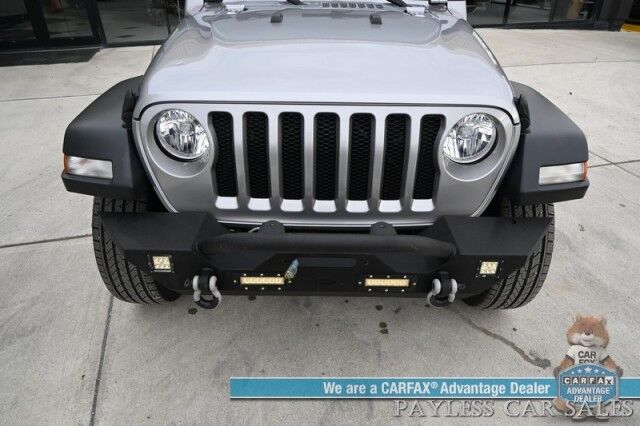 2019 Jeep Wrangler Unlimited Sport / Hardtop / 4X4 / Preferred Pkg & Active Safety Group / Power Mirrors, Windows & Locks / Blind Spot Alert / Bluetooth / Backup Camera / Cruise Control / Keyless Entry & Start / Block Heater / Tow Pkg / 1-Owner Anchorage AK