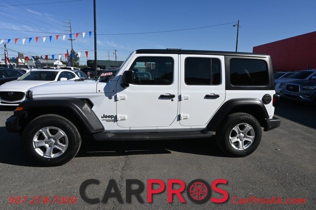 2019 Jeep Wrangler Unlimited Sport S - 4X4 - Technology & Convenience Group - Hard Top - Auto Start - Heated Cloth Seats - Heated Steering Wheel - Cruise Control - Apple CarPlay & Android Auto - Back Up Camera - Keyless Entry & Push To Start - Tow Pkg - Only 66K Miles