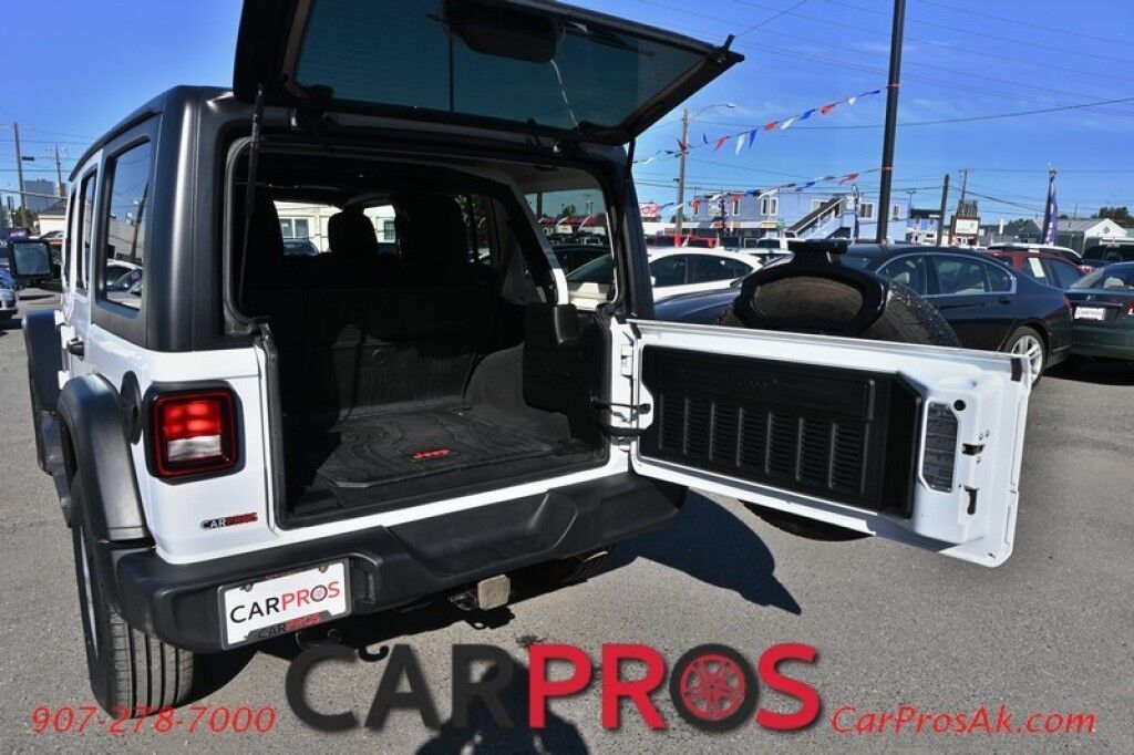 2019 Jeep Wrangler Unlimited Sport S - 4X4 - Technology & Convenience Group - Hard Top - Auto Start - Heated Cloth Seats - Heated Steering Wheel - Cruise Control - Apple CarPlay & Android Auto - Back Up Camera - Keyless Entry & Push To Start - Tow Pkg - Only 66K Miles Anchorage AK