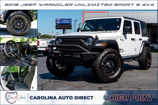 2019 Jeep Wrangler Unlimited Sport S 4X4 / TECH Group / Hard Top / Upgrades! High Point NC