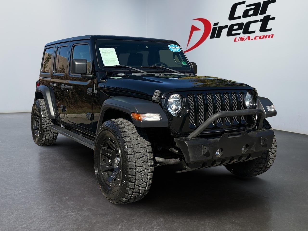 2019 Jeep Wrangler Unlimited Sport S, MT, RUNNING BOARDS, TOW PACKAGE, BACKUP CAMERA, FENDER FLARES, KEYLESS START, HEATED SEATS & STEERING WHEEL, APPLE CARPLAY/ANDROID AUTO, RUGGED RIDGE CUSTOM RIMS, LOW MILES, CLEAN CARFAX, WRANGLE THIS JEEP! Virginia Beach VA