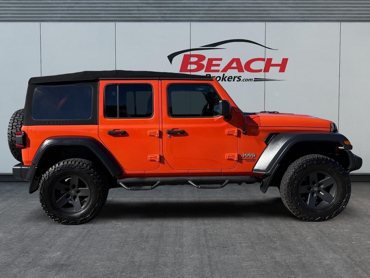 2019 Jeep Wrangler Unlimited Sport S, TOW PACKAGE, APPLE CARPLAY/ANDROID AUTO, BACKUP CAMERA, POWER AND HEATED MIRRORS, KEYLESS START, ALL WEATHER FLOOR MATS, CLEAN CARFAX, ONLY 1 OWNER! Norfolk VA