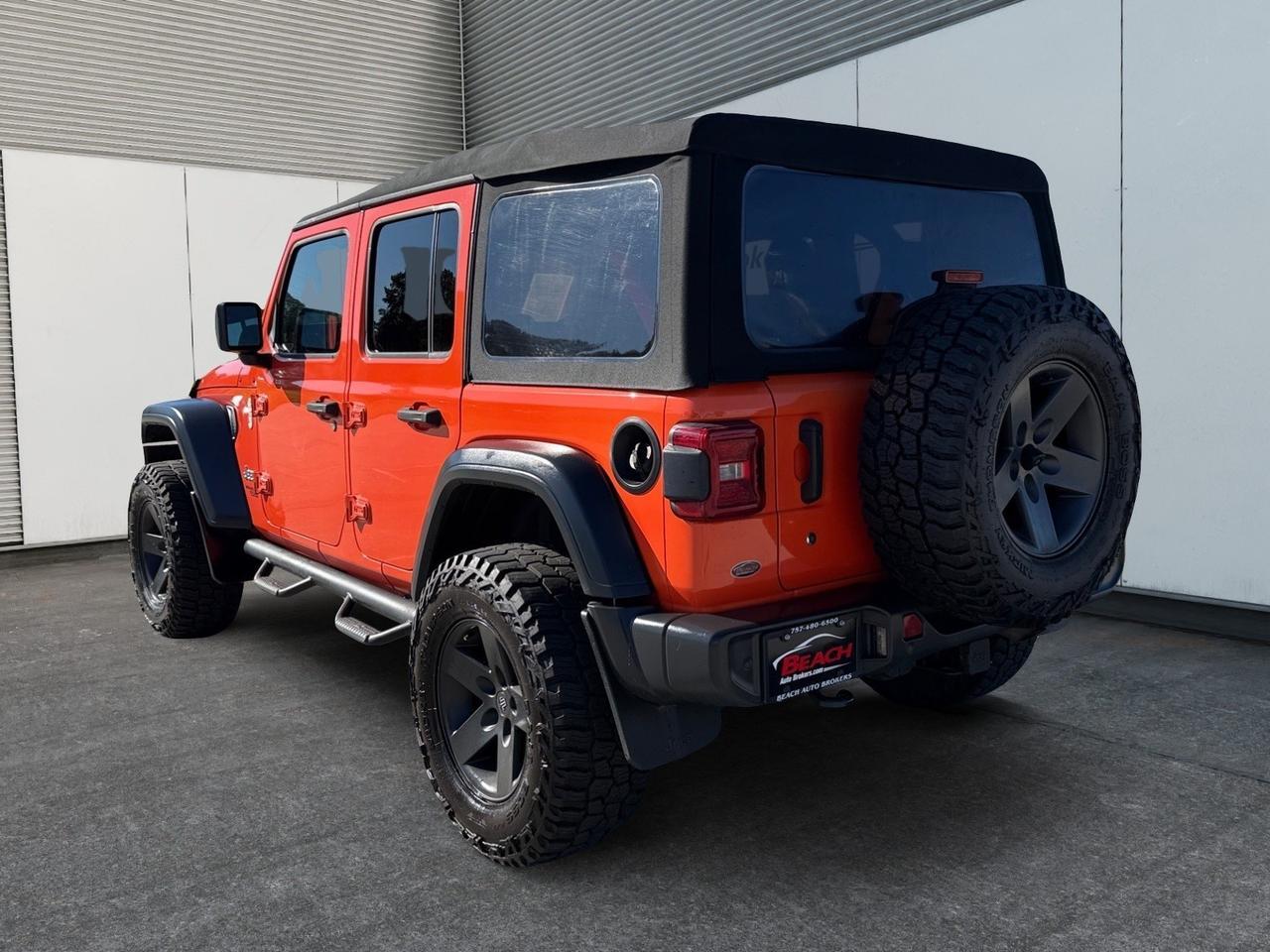 2019 Jeep Wrangler Unlimited Sport S, TOW PACKAGE, APPLE CARPLAY/ANDROID AUTO, BACKUP CAMERA, POWER AND HEATED MIRRORS, KEYLESS START, ALL WEATHER FLOOR MATS, CLEAN CARFAX, ONLY 1 OWNER! Norfolk VA