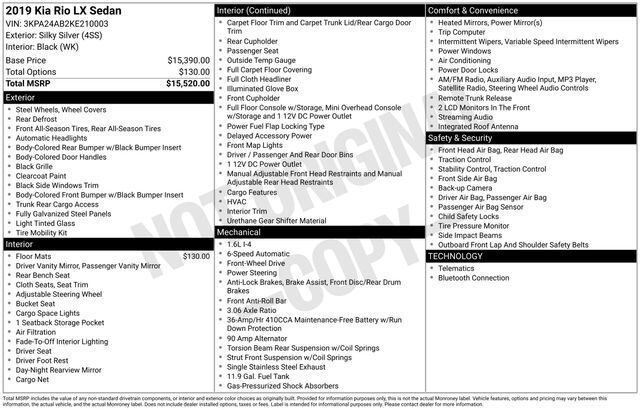 2019 Kia Rio LX Raleigh NC