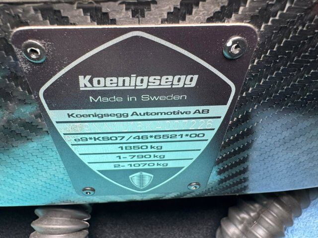 2019 Koenigsegg Regera $3,241,175 STICKER!!! Ghost Package, one-off paint, carbon wheels, power upgrade AND MUCH MORE!!! Fort Lauderdale FL