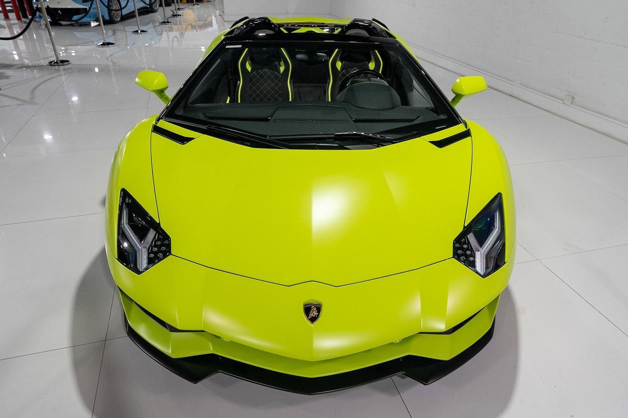 2019 Lamborghini Aventador S Roadster Verde Shock paint, Verde Mantis calipers/springs, Ad Personam interior AND MUCH MORE!!