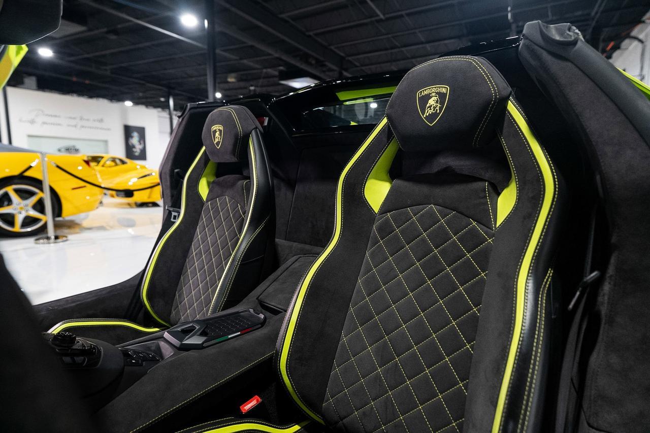 2019 Lamborghini Aventador S Roadster Verde Shock paint, Verde Mantis calipers/springs, Ad Personam interior AND MUCH MORE!! Fort Lauderdale FL