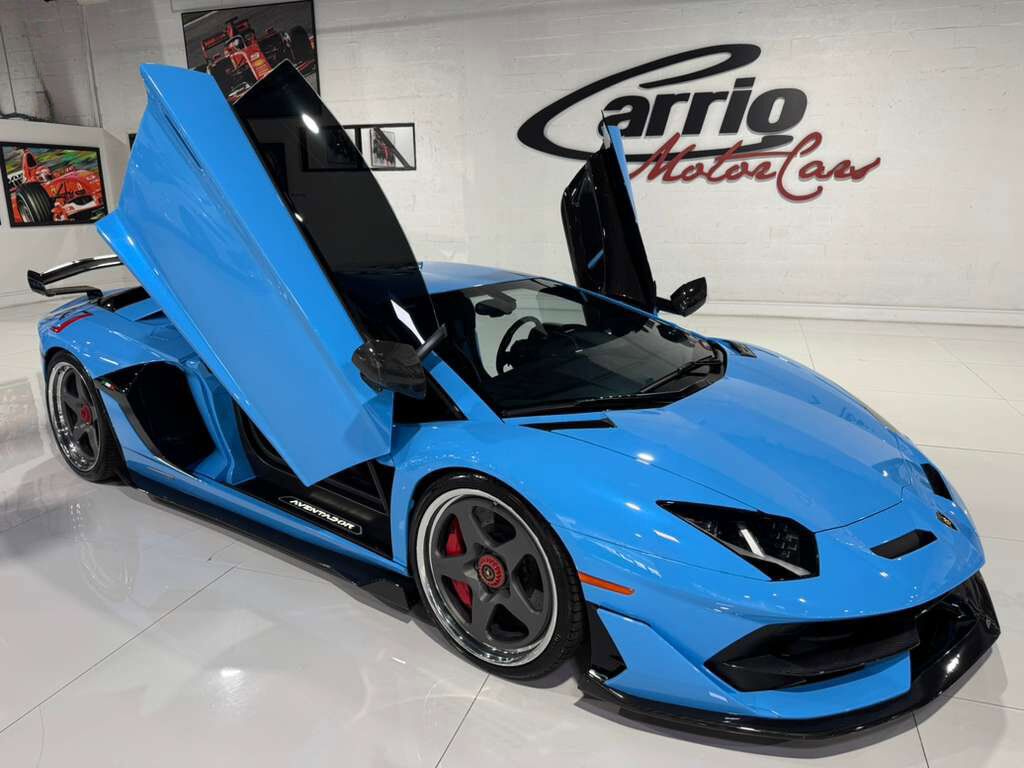 2019 Lamborghini Aventador SVJ Blu Cepheus paint, Ad Personam interior, Sensonum audio, HRE wheels, carbon galore AND MORE!! Fort Lauderdale FL