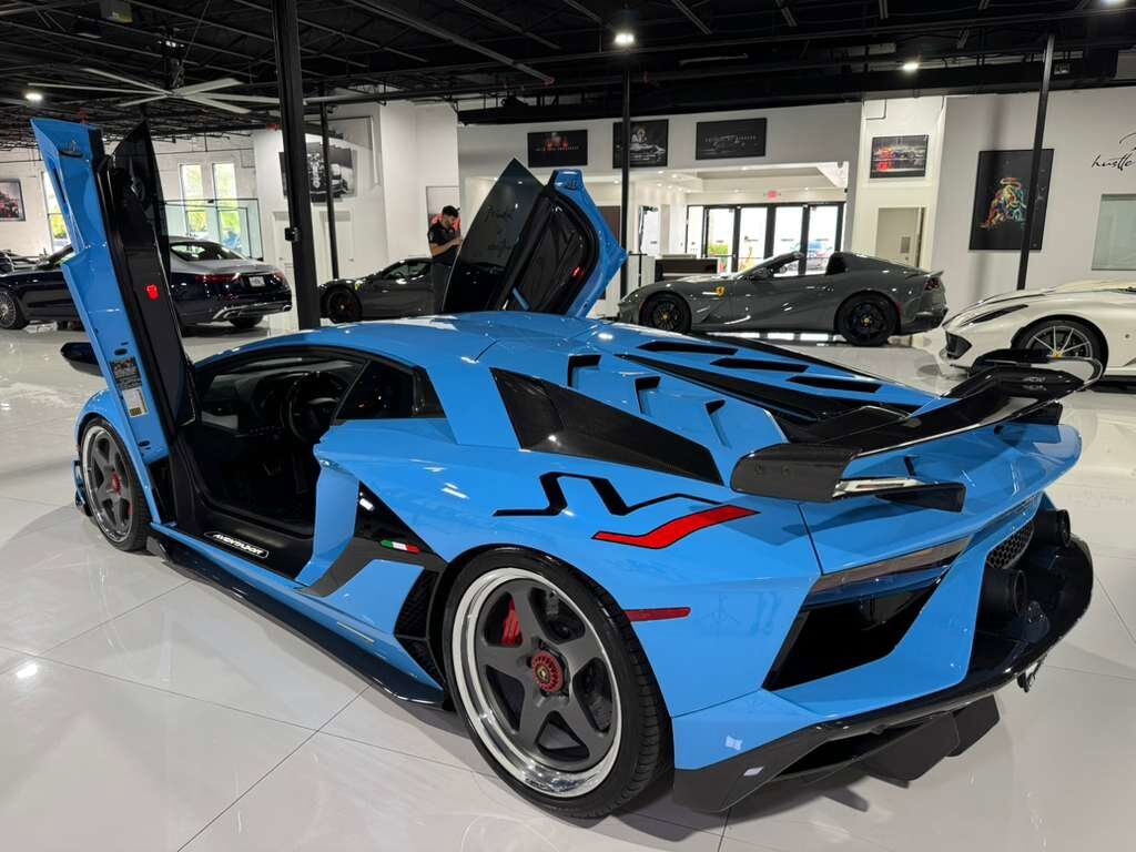 2019 Lamborghini Aventador SVJ Blu Cepheus paint, Ad Personam interior, Sensonum audio, HRE wheels, carbon galore AND MORE!! Fort Lauderdale FL