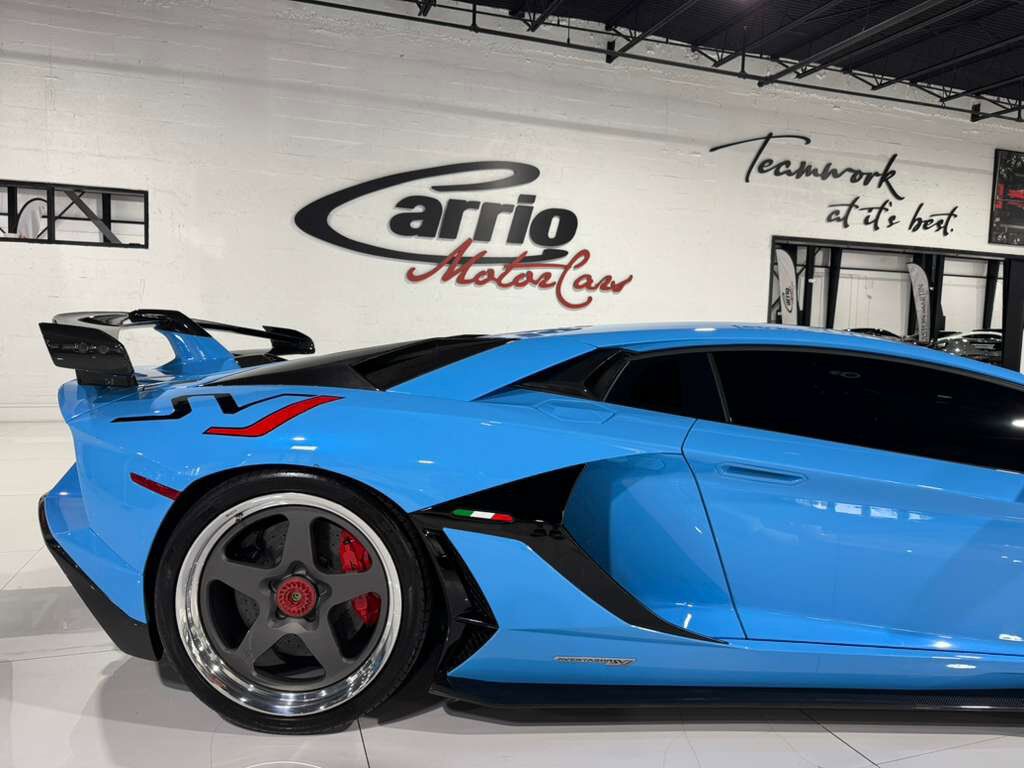 2019 Lamborghini Aventador SVJ Blu Cepheus paint, Ad Personam interior, Sensonum audio, HRE wheels, carbon galore AND MORE!! Fort Lauderdale FL