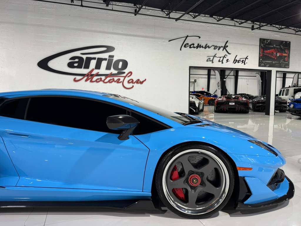 2019 Lamborghini Aventador SVJ Blu Cepheus paint, Ad Personam interior, Sensonum audio, HRE wheels, carbon galore AND MORE!! Fort Lauderdale FL