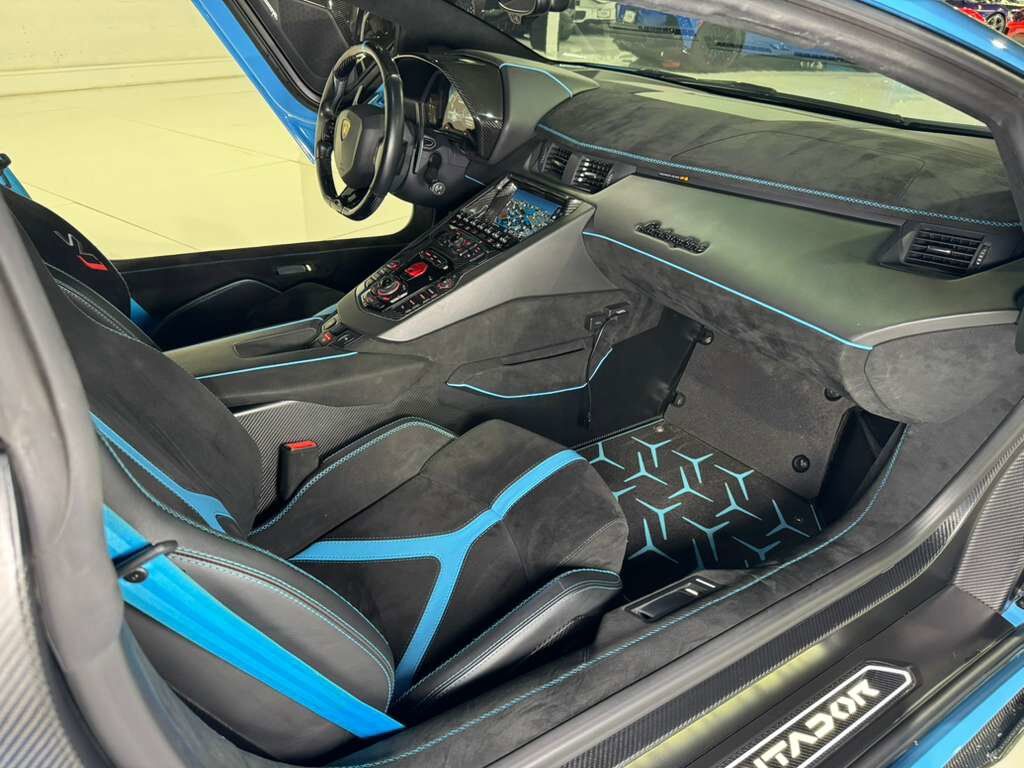 2019 Lamborghini Aventador SVJ Blu Cepheus paint, Ad Personam interior, Sensonum audio, HRE wheels, carbon galore AND MORE!! Fort Lauderdale FL