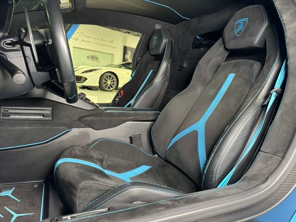 2019 Lamborghini Aventador SVJ Blu Cepheus paint, Ad Personam interior, Sensonum audio, HRE wheels, carbon galore AND MORE!! Fort Lauderdale FL