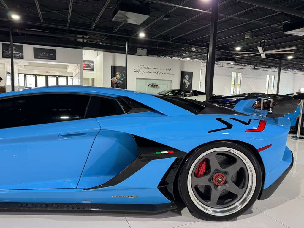 2019 Lamborghini Aventador SVJ Blu Cepheus paint, Ad Personam interior, Sensonum audio, HRE wheels, carbon galore AND MORE!! Fort Lauderdale FL