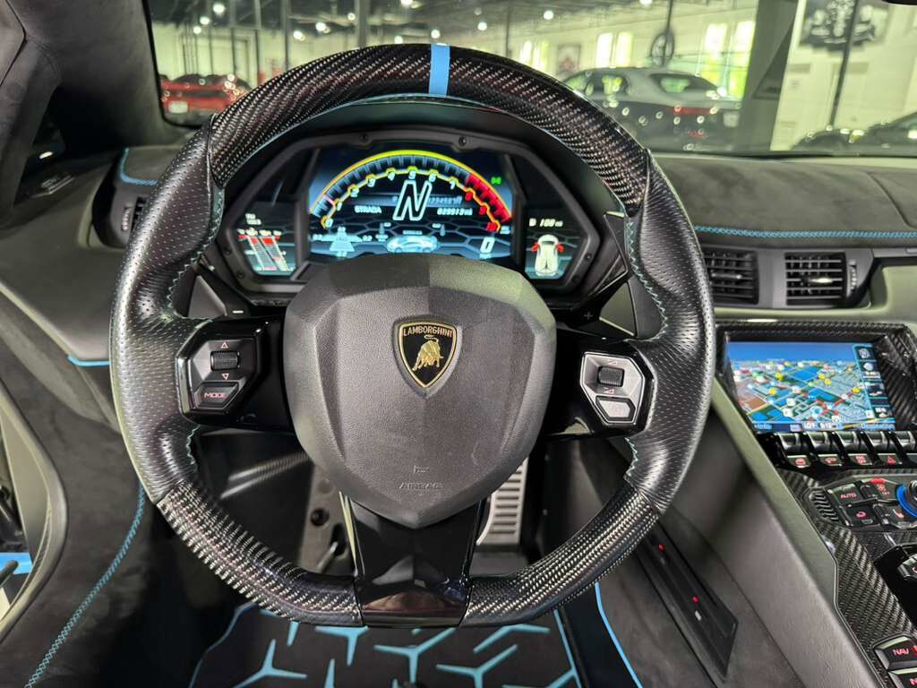2019 Lamborghini Aventador SVJ Blu Cepheus paint, Ad Personam interior, Sensonum audio, HRE wheels, carbon galore AND MORE!! Fort Lauderdale FL