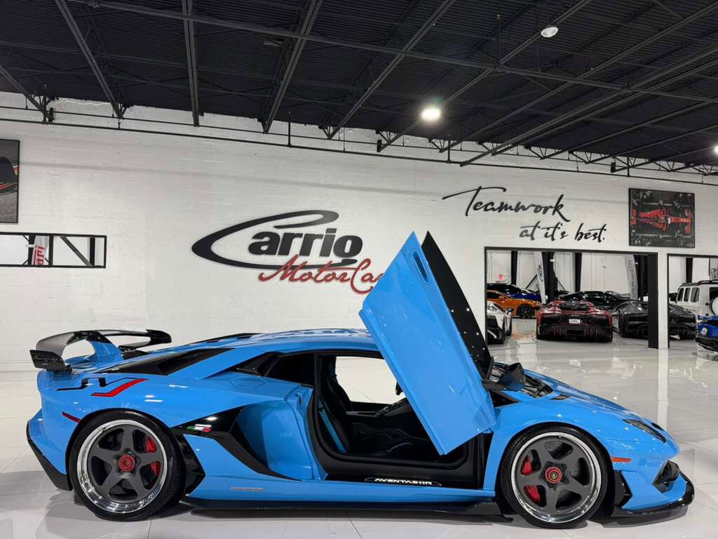 2019 Lamborghini Aventador SVJ Blu Cepheus paint, Ad Personam interior, Sensonum audio, HRE wheels, carbon galore AND MORE!! Fort Lauderdale FL