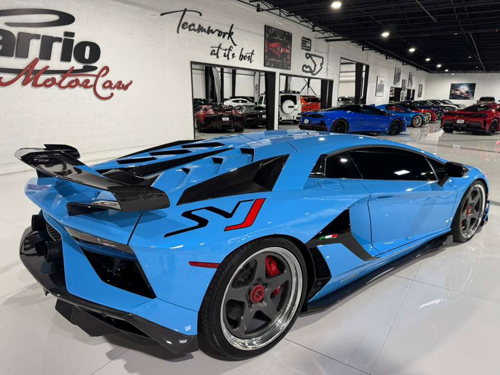 2019 Lamborghini Aventador SVJ Blu Cepheus paint, Ad Personam interior, Sensonum audio, HRE wheels, carbon galore AND MORE!! Fort Lauderdale FL