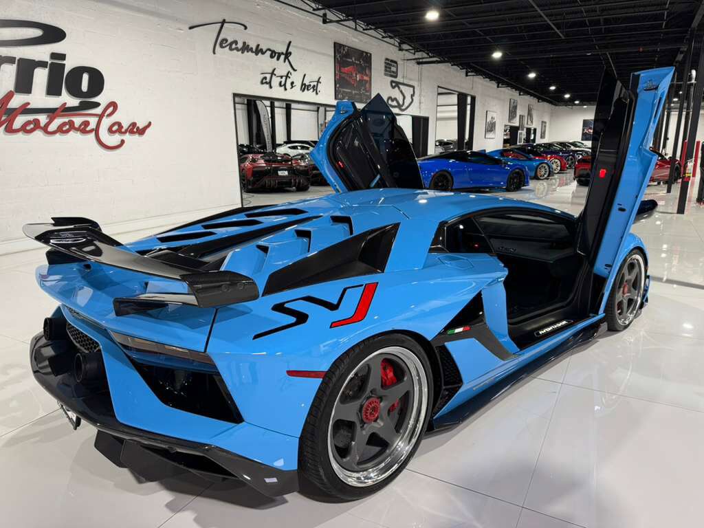 2019 Lamborghini Aventador SVJ Blu Cepheus paint, Ad Personam interior, Sensonum audio, HRE wheels, carbon galore AND MORE!! Fort Lauderdale FL