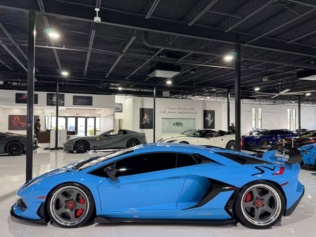2019 Lamborghini Aventador SVJ Blu Cepheus paint, Ad Personam interior, Sensonum audio, HRE wheels, carbon galore AND MORE!! Fort Lauderdale FL