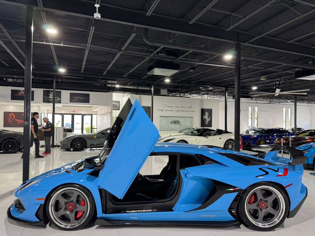 2019 Lamborghini Aventador SVJ Blu Cepheus paint, Ad Personam interior, Sensonum audio, HRE wheels, carbon galore AND MORE!! Fort Lauderdale FL
