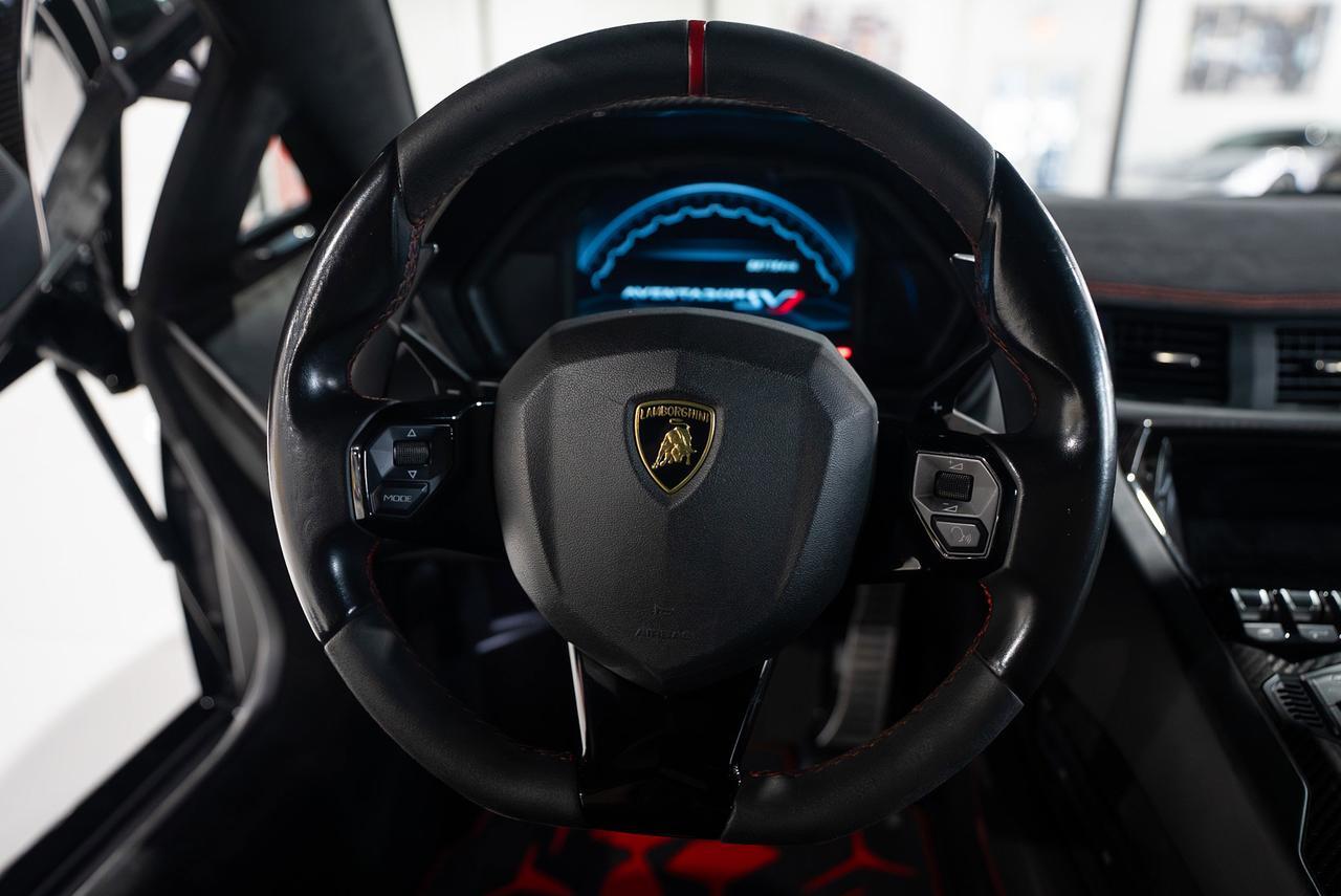 2019 Lamborghini Aventador SVJ Nero Aldebaran paint, Rosso Mars calipers, Ad Personam interior, carbon galore AND MUCH MORE!! Fort Lauderdale FL