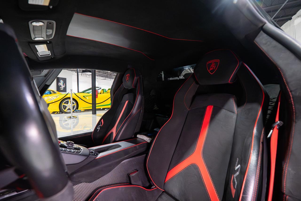 2019 Lamborghini Aventador SVJ Nero Aldebaran paint, Rosso Mars calipers, Ad Personam interior, carbon galore AND MUCH MORE!! Fort Lauderdale FL