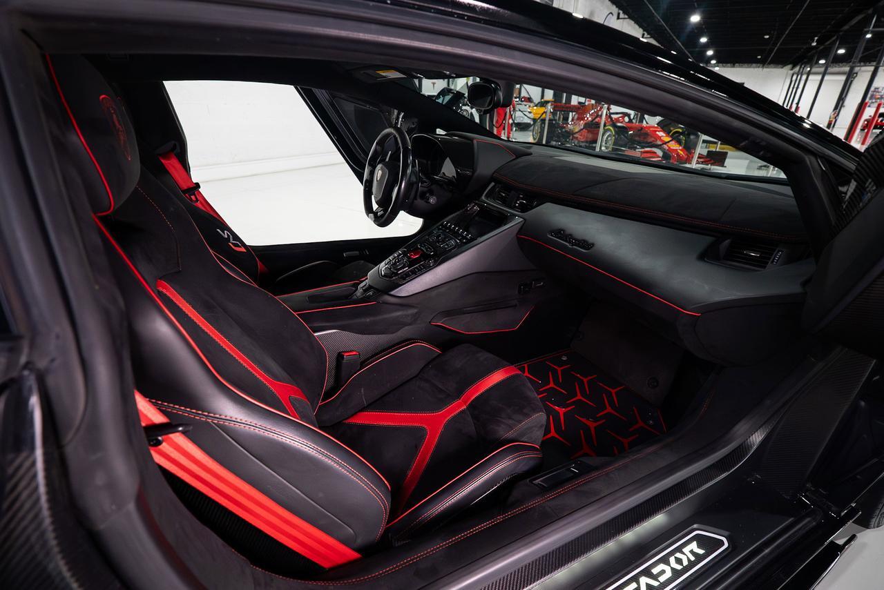 2019 Lamborghini Aventador SVJ Nero Aldebaran paint, Rosso Mars calipers, Ad Personam interior, carbon galore AND MUCH MORE!! Fort Lauderdale FL