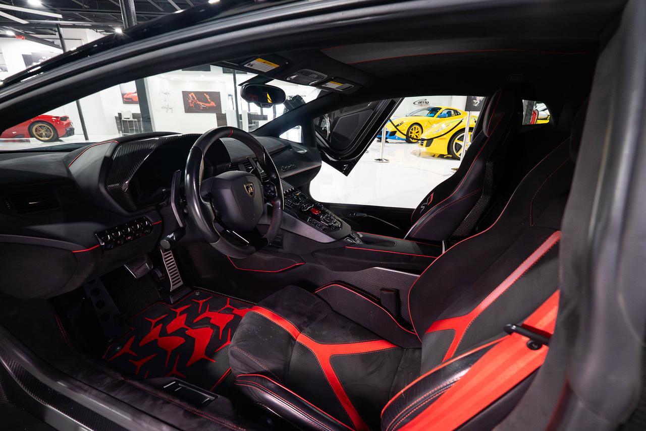 2019 Lamborghini Aventador SVJ Nero Aldebaran paint, Rosso Mars calipers, Ad Personam interior, carbon galore AND MUCH MORE!! Fort Lauderdale FL