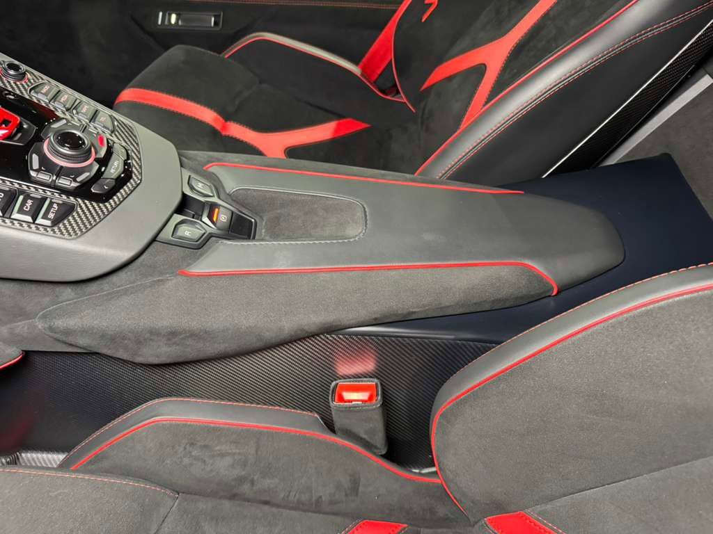 2019 Lamborghini Aventador SVJ Rosso Foco paint,factory two-tone,Ad Personam interior,Sensonum audio,carbon galore AND MORE!! Fort Lauderdale FL
