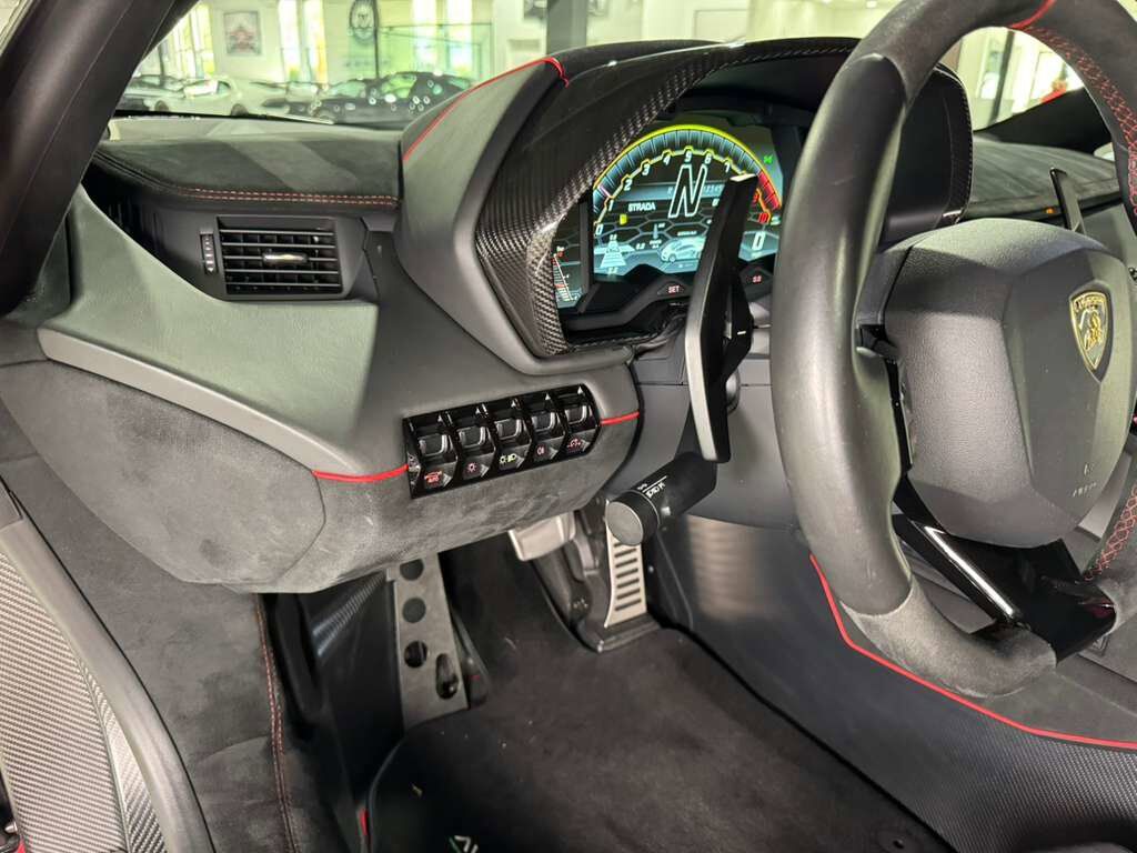 2019 Lamborghini Aventador SVJ Rosso Foco paint,factory two-tone,Ad Personam interior,Sensonum audio,carbon galore AND MORE!! Fort Lauderdale FL