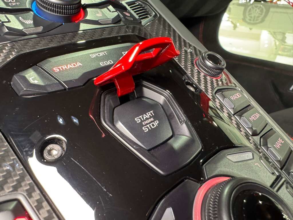 2019 Lamborghini Aventador SVJ Rosso Foco paint,factory two-tone,Ad Personam interior,Sensonum audio,carbon galore AND MORE!! Fort Lauderdale FL