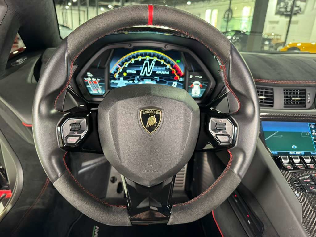 2019 Lamborghini Aventador SVJ Rosso Foco paint,factory two-tone,Ad Personam interior,Sensonum audio,carbon galore AND MORE!! Fort Lauderdale FL
