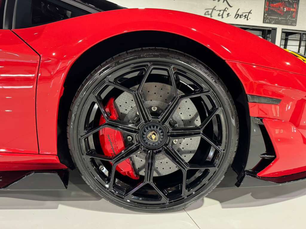 2019 Lamborghini Aventador SVJ Rosso Foco paint,factory two-tone,Ad Personam interior,Sensonum audio,carbon galore AND MORE!! Fort Lauderdale FL