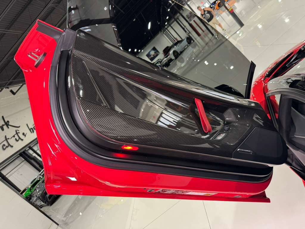 2019 Lamborghini Aventador SVJ Rosso Foco paint,factory two-tone,Ad Personam interior,Sensonum audio,carbon galore AND MORE!! Fort Lauderdale FL