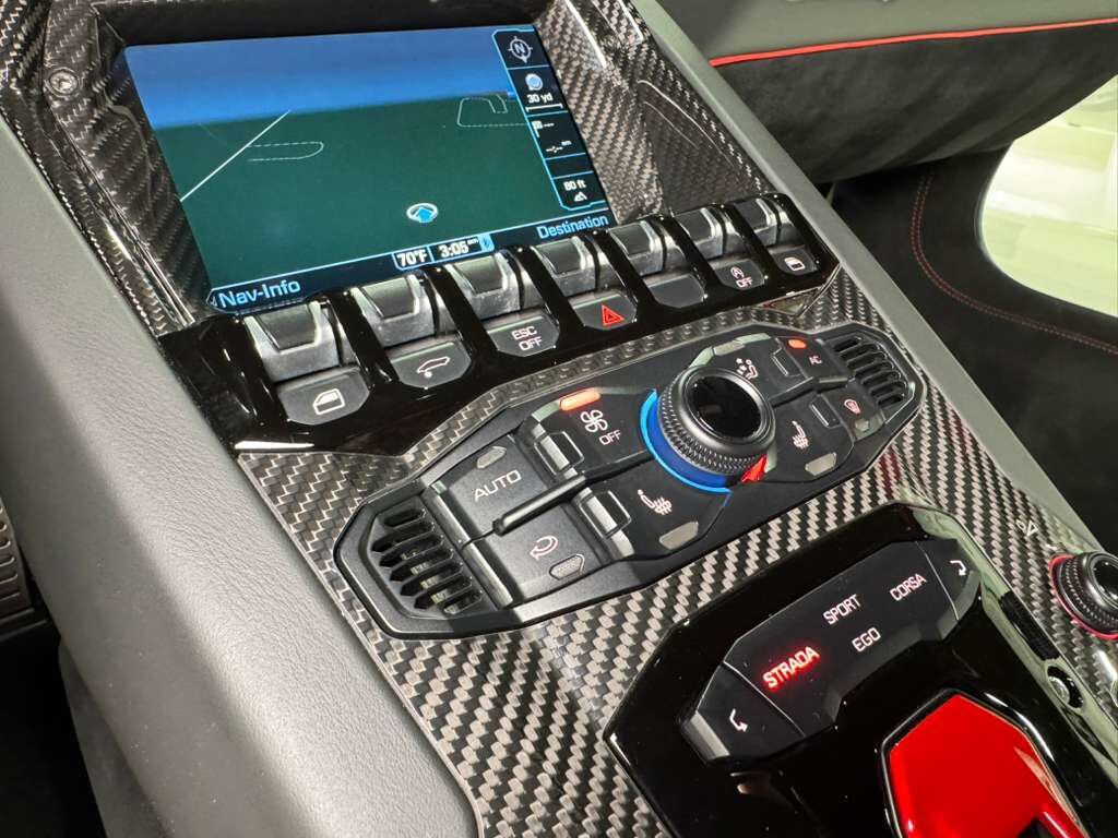 2019 Lamborghini Aventador SVJ Rosso Foco paint,factory two-tone,Ad Personam interior,Sensonum audio,carbon galore AND MORE!! Fort Lauderdale FL