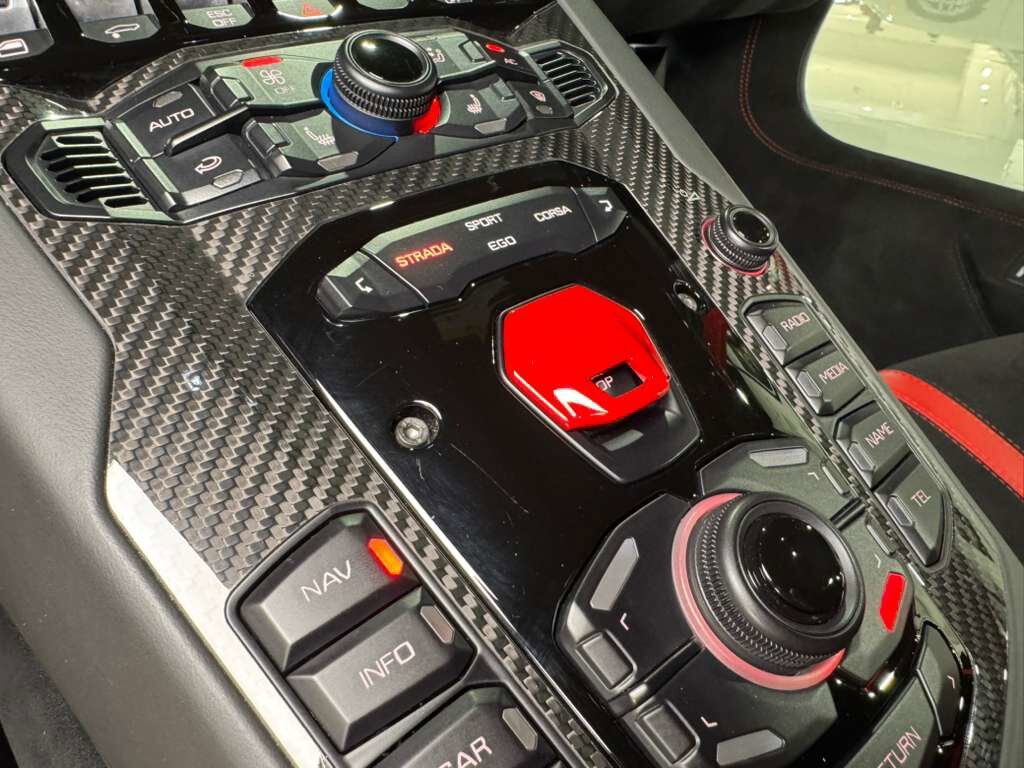 2019 Lamborghini Aventador SVJ Rosso Foco paint,factory two-tone,Ad Personam interior,Sensonum audio,carbon galore AND MORE!! Fort Lauderdale FL