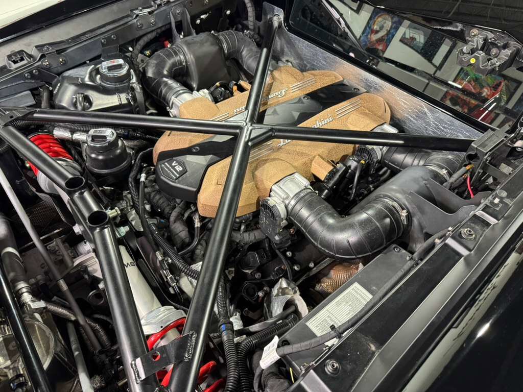 2019 Lamborghini Aventador SVJ Rosso Foco paint,factory two-tone,Ad Personam interior,Sensonum audio,carbon galore AND MORE!! Fort Lauderdale FL