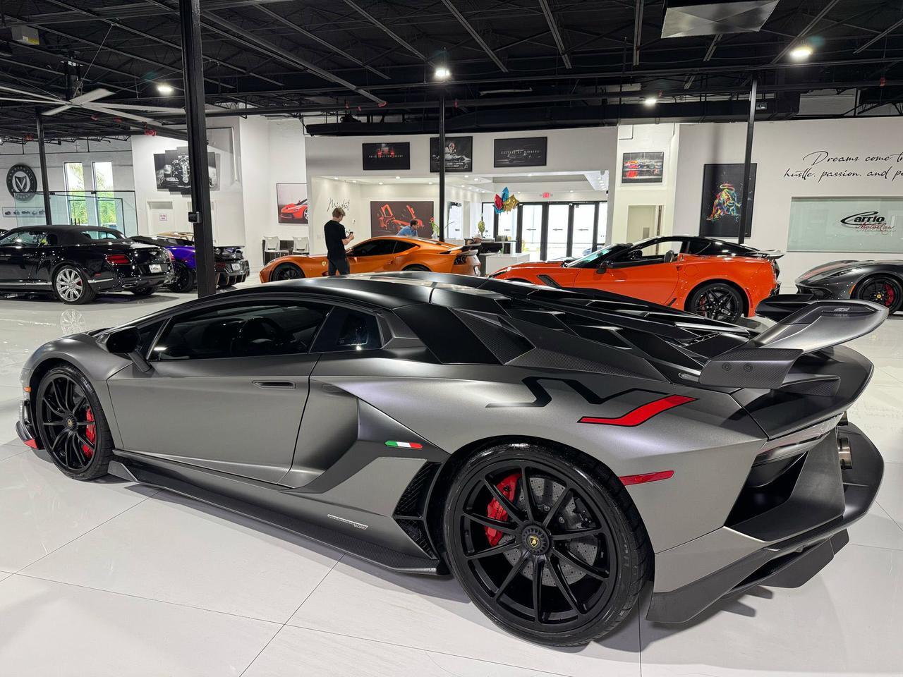 2019 Lamborghini Aventador SVJ TWIN TURBO!! Grigio Titans paint, factory two-tone, Sensonum audio, carbon fiber galore & MORE!! Fort Lauderdale FL