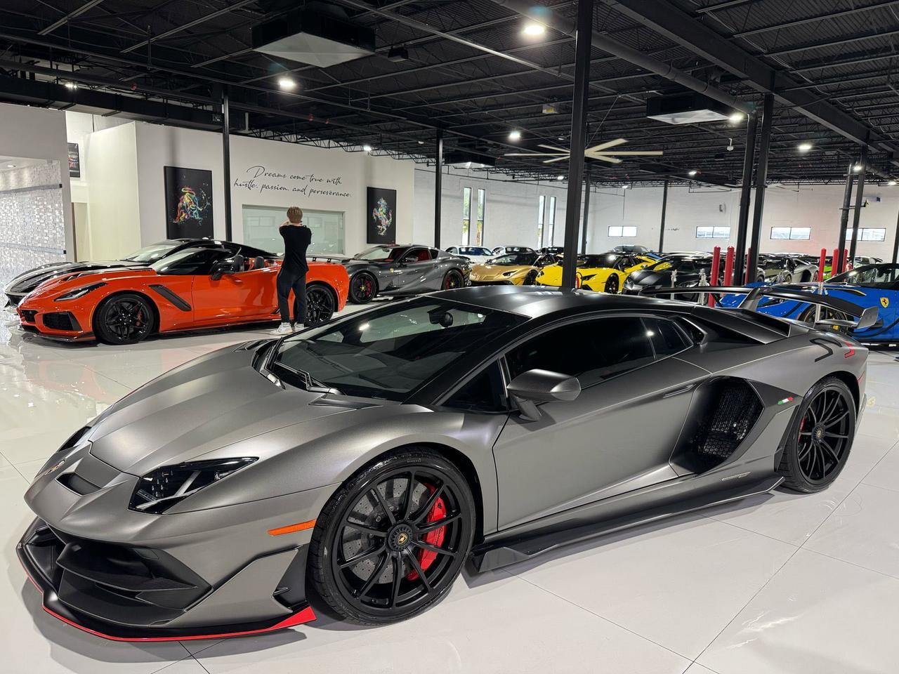 2019 Lamborghini Aventador SVJ TWIN TURBO!! Grigio Titans paint, factory two-tone, Sensonum audio, carbon fiber galore & MORE!! Fort Lauderdale FL