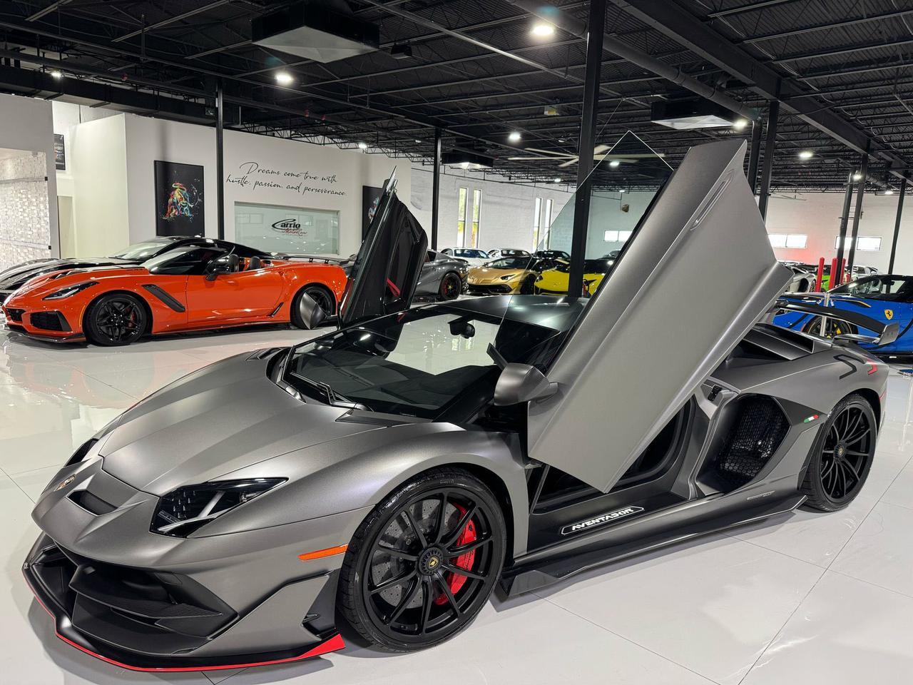 2019 Lamborghini Aventador SVJ TWIN TURBO!! Grigio Titans paint, factory two-tone, Sensonum audio, carbon fiber galore & MORE!! Fort Lauderdale FL