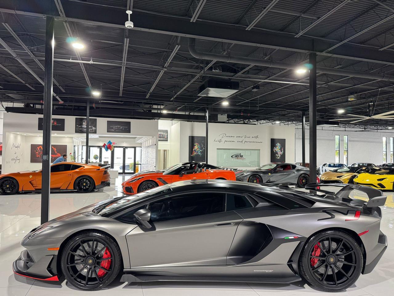 2019 Lamborghini Aventador SVJ TWIN TURBO!! Grigio Titans paint, factory two-tone, Sensonum audio, carbon fiber galore & MORE!! Fort Lauderdale FL