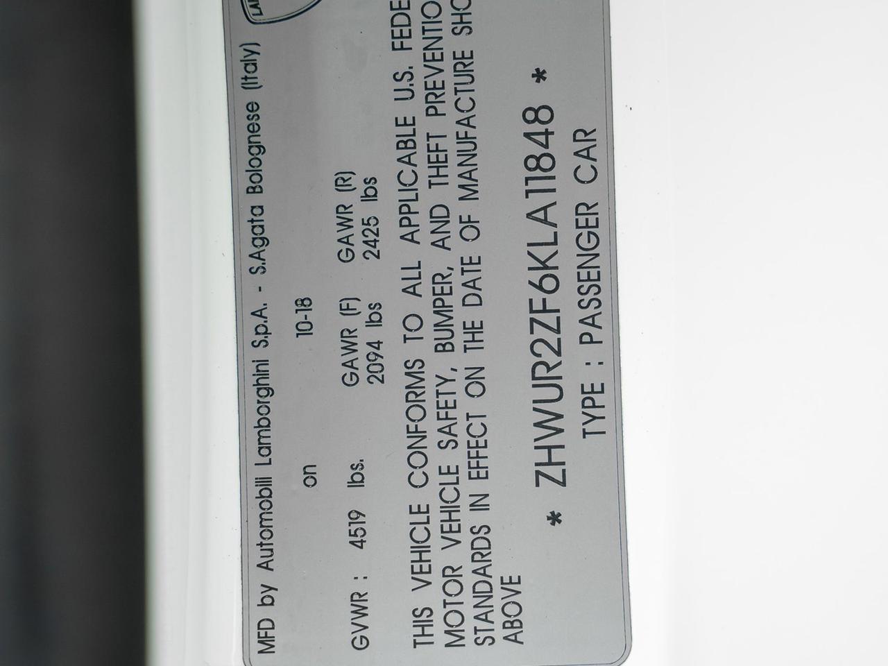 2019 Lamborghini Huracan LP580-2S Ft Lauderdale FL