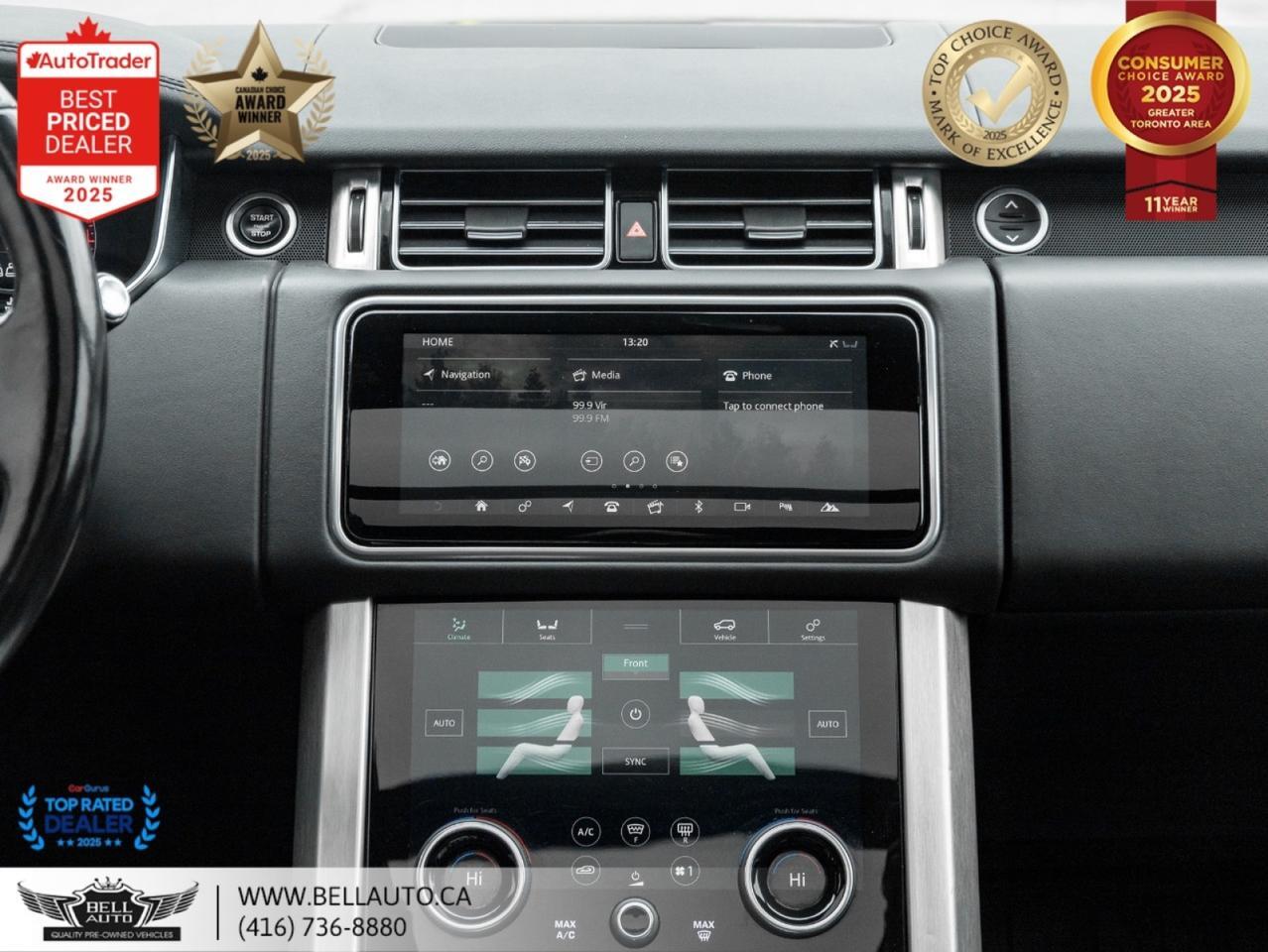 2019 Land Rover Range Rover HSE NAVI B.CAM PANO MERIDIAN WDTRIM 22WHLS NOACCIDENT Toronto ON